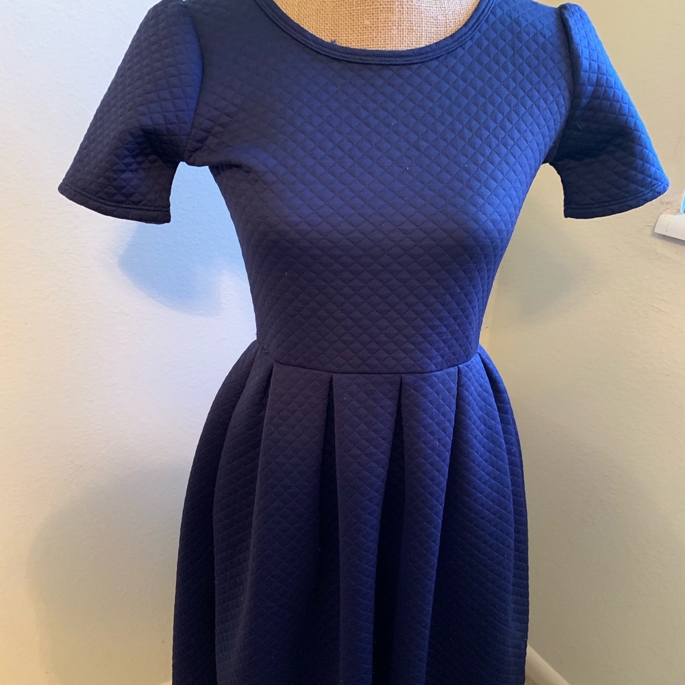 Navy Amelia Dress by Lula Roe